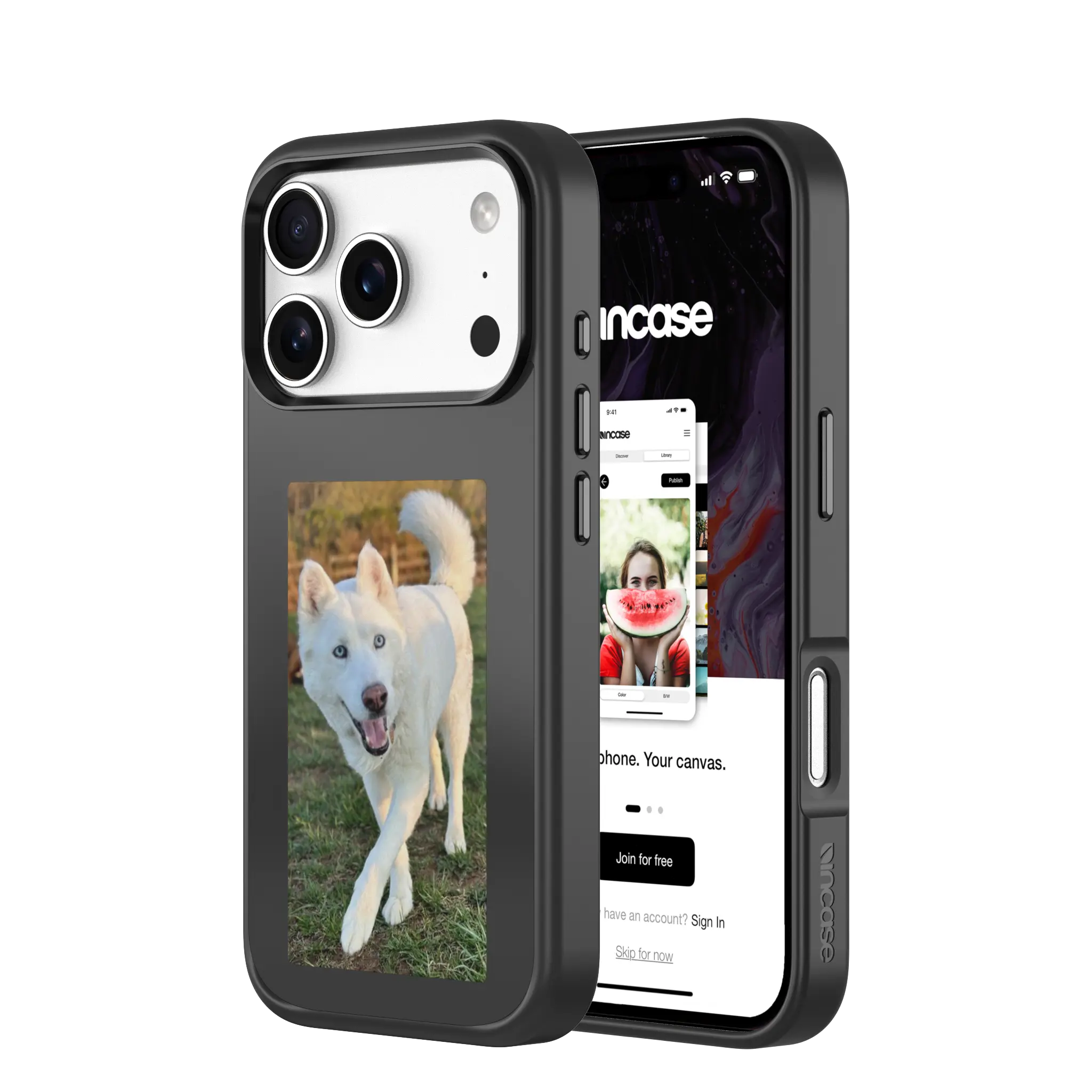 incase-my-flip-screen-case-f-r-iphone-17-pro-h-lle-mit-e-ink-display-und-nfc image 2