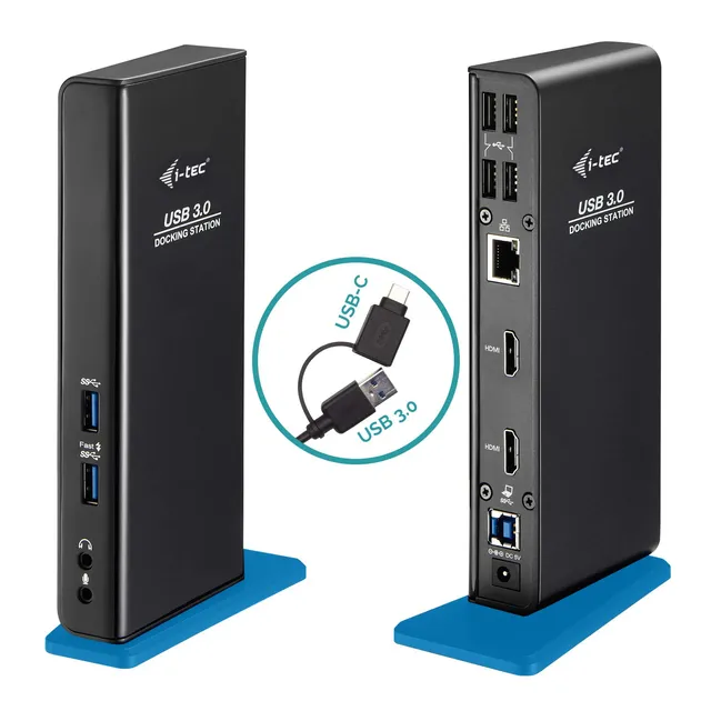 i-tec-usb-3-0-usb-c-dual-hdmi-docking-station-2x-hdmi-gigabit-ethernet-6-usb-por image 1