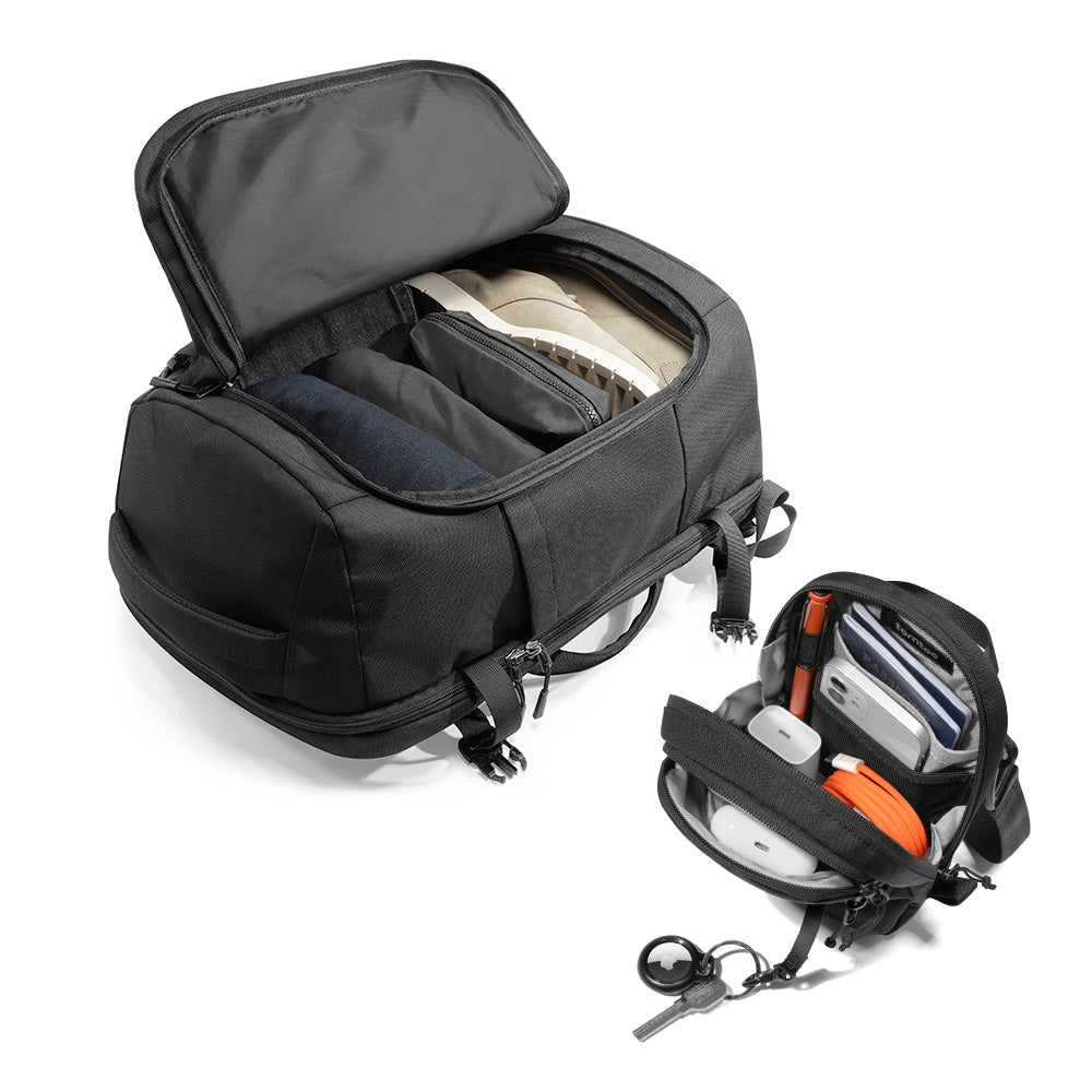tomtoc-travel-ready-set-navigator-t66-40l-rucksack-aviator-t37-crossbody-bag-1-3 image 2