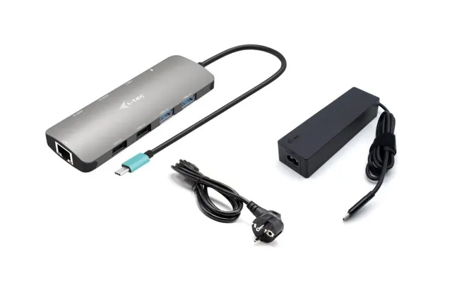 i-tec-c31nanohdm2d100-dockingstation-laptop-st-nder-usb-c-aluminium-grau image 1