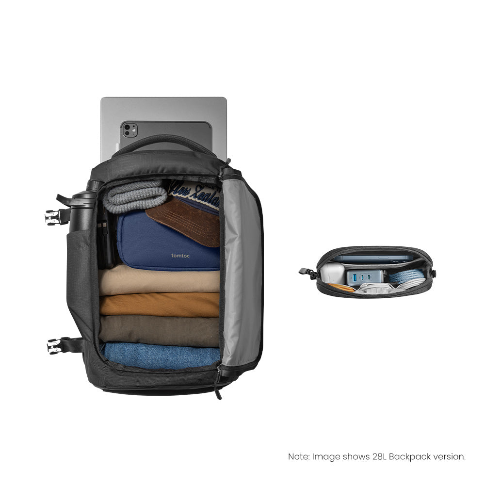 tomtoc-travel-light-storage-duo-s-bundle-aus-navigator-t66-liteway-rucksack-28l- image 2