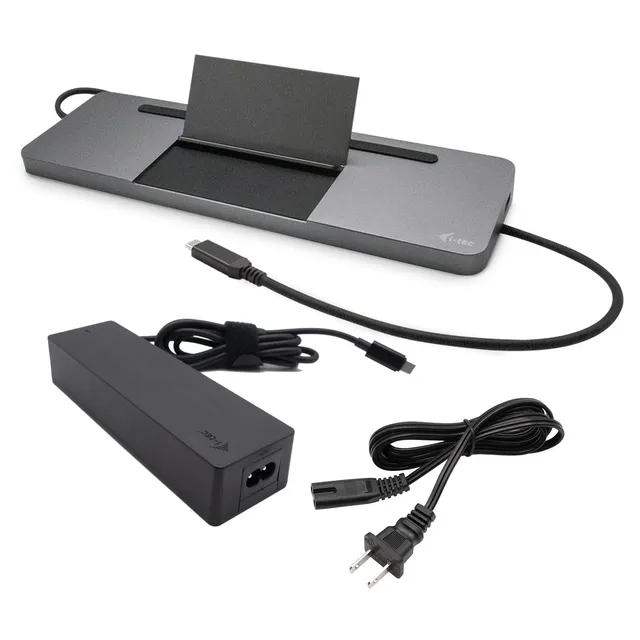 i-tec-usb-c-metal-ergonomic-4k-dockingstation-mit-3-fach-display-85w-power-deliv image 1
