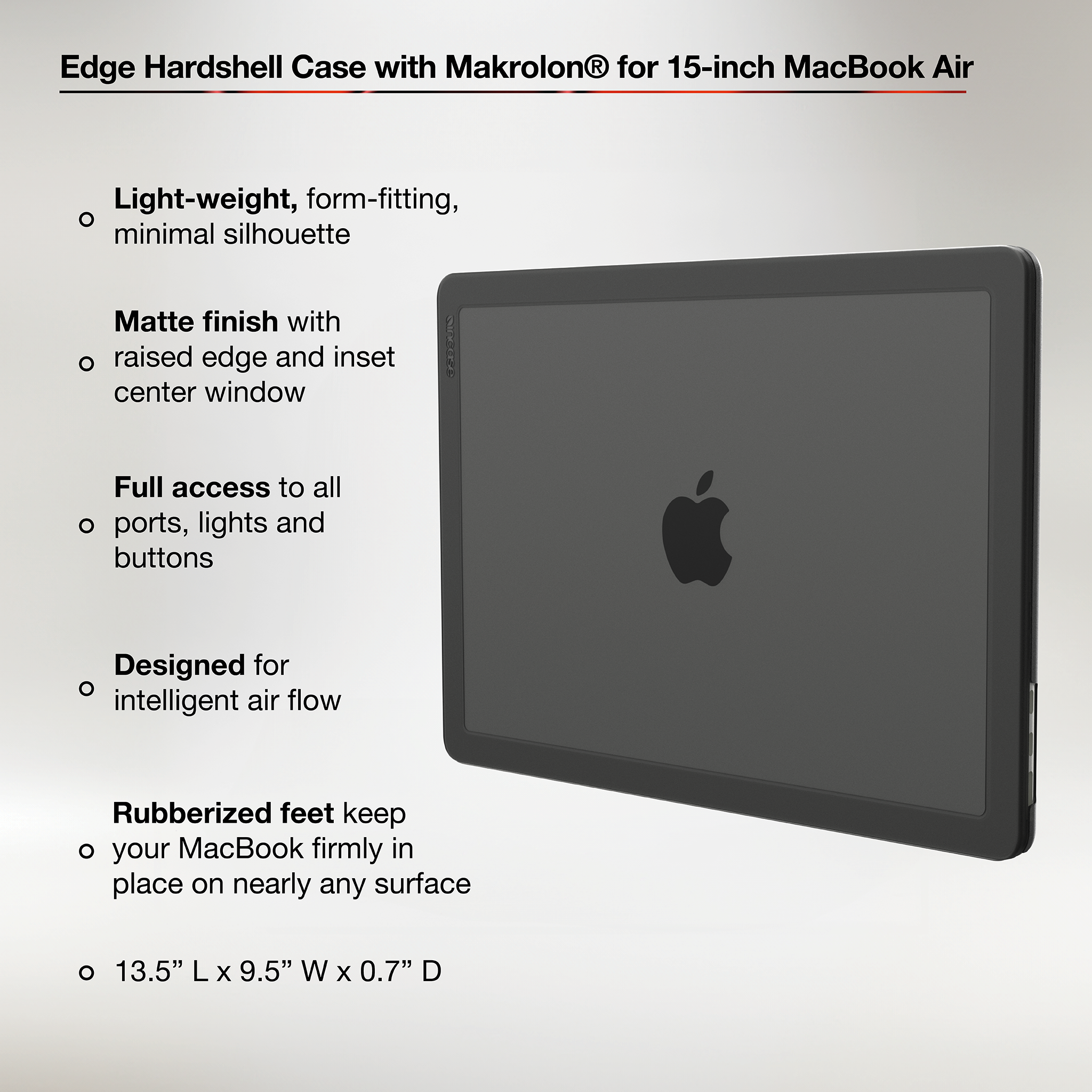 incase-edge-hardshell-mit-makrolon-f-r-macbook-air-15-mattschwarz image 3