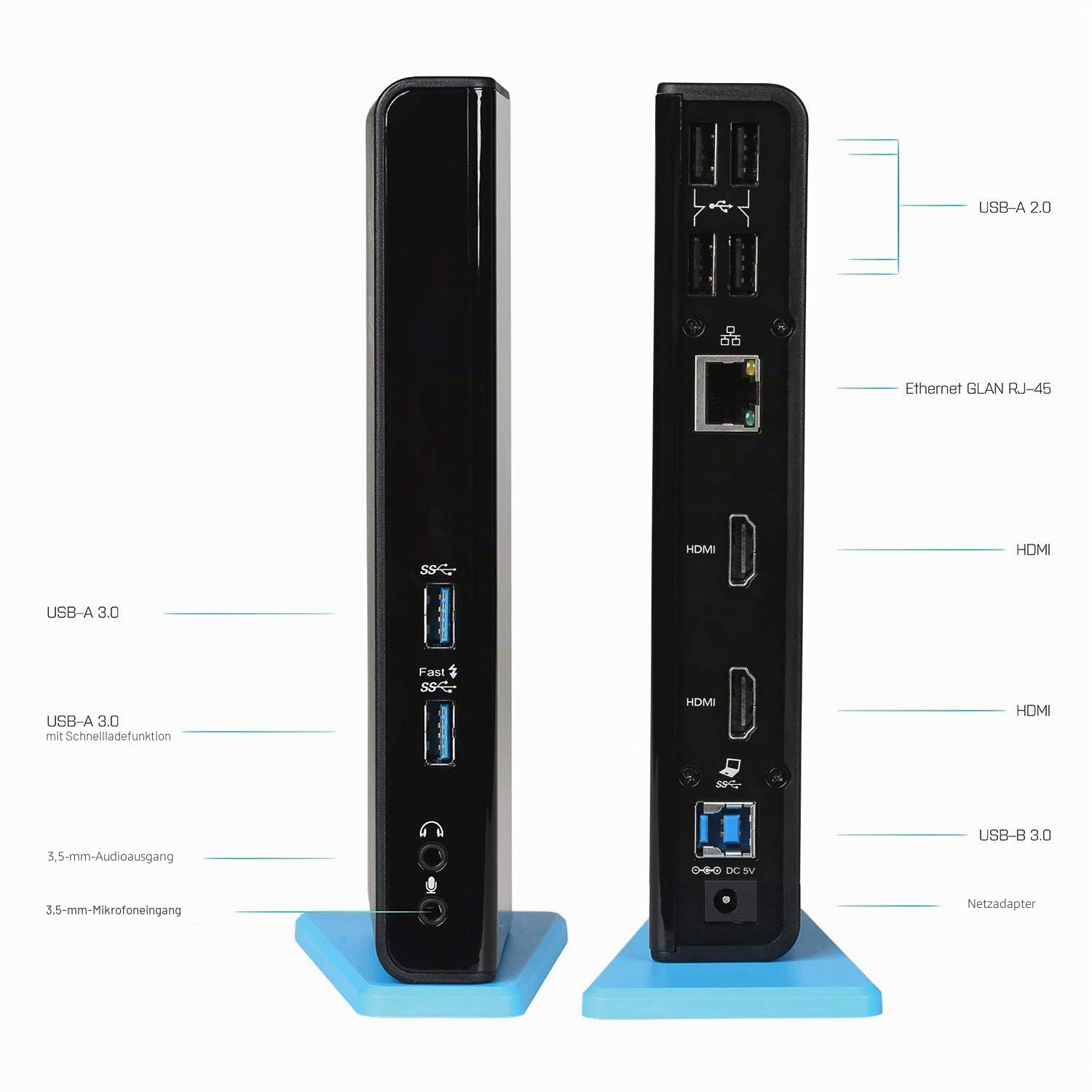 i-tec-usb-3-0-usb-c-dual-hdmi-docking-station-2x-hdmi-gigabit-ethernet-6-usb-por image 2