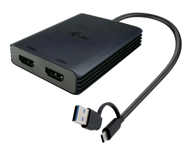 i-tec-usb-a-usb-c-dual-4k-60-hz-hdmi-video-adapter-displaylink image 1