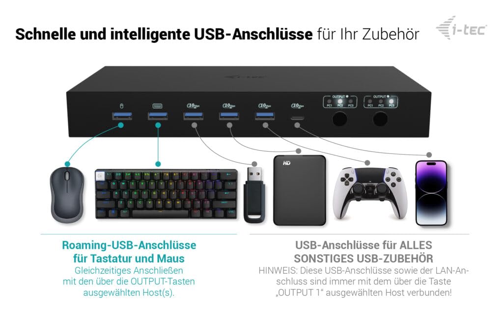 i-tec-usb-c-kvm-dock-pro-f-r-drei-hosts-dual-video-mit-2x-stromversorgung-max-92 image 5