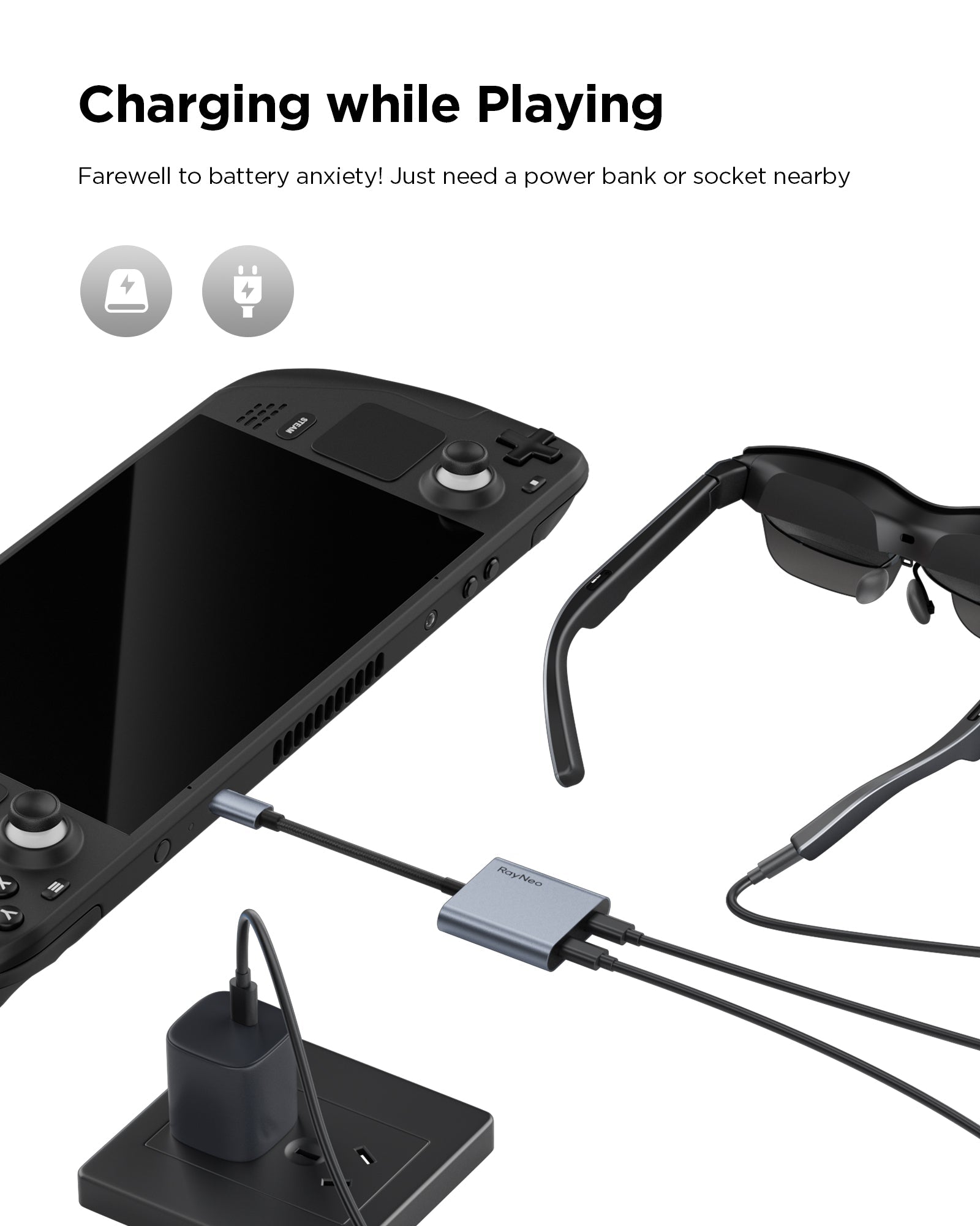 rayneo-usb-c-ladeadapter-4k-60hz-videoausgabe-100w-laden image 3