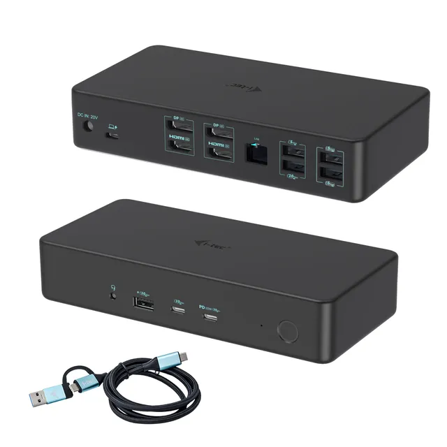 i-tec-cadual4kdockpd2uk-usb-c-dockingstation-f-r-laptop-usb-3-2-gen-1-dual-4k-di image 1