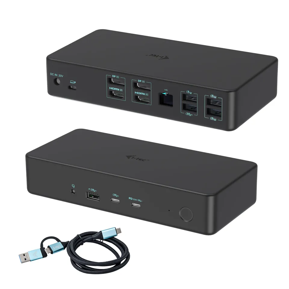 i-tec-cadual4kdockpd2uk-usb-c-dockingstation-f-r-laptop-usb-3-2-gen-1-dual-4k-di image 1