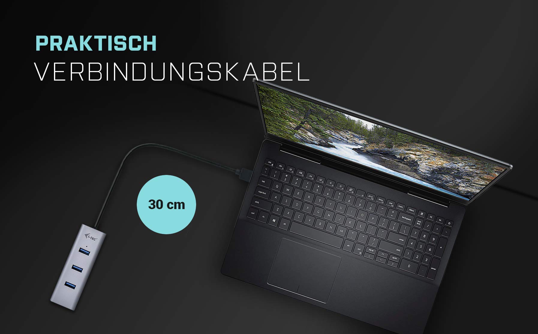 i-tec-usb-3-0-metal-4-port-usb-hub-mit-led-kontrollleuchte-f-r-notebook-tablet-o image 2