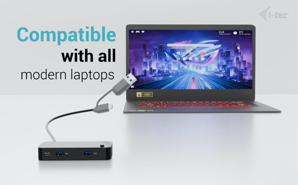 i-tec-usb-c-kvm-hub-2x-usb-c-3-2-6-anschl-sse-5-gbit-s image 5