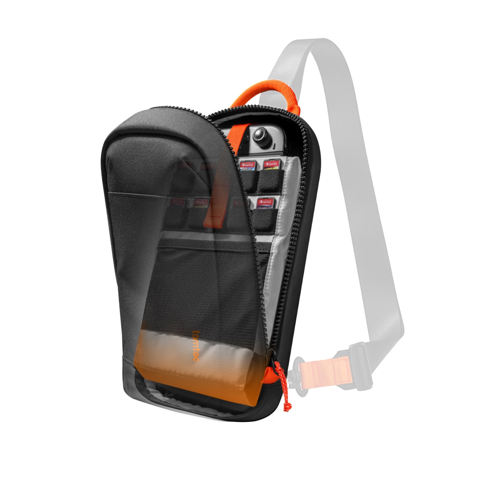 tomtoc-gameon-g49-nintendo-switch-2-sling-bag-umh-ngetasche-mit-gepolstertem-hau image 5