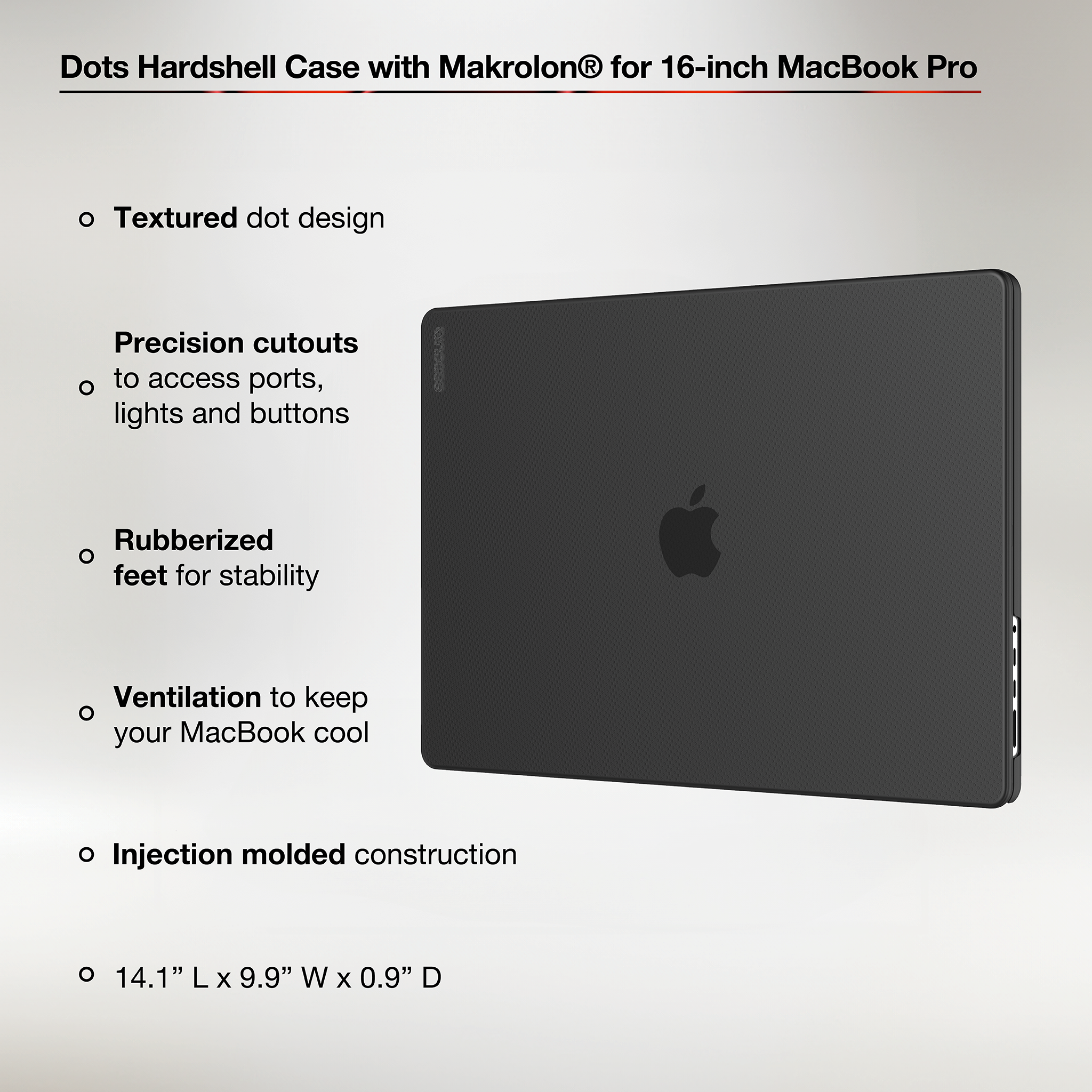 incase-dots-hardshell-mit-makrolon-f-r-macbook-pro-16-transparent-schwarz image 6