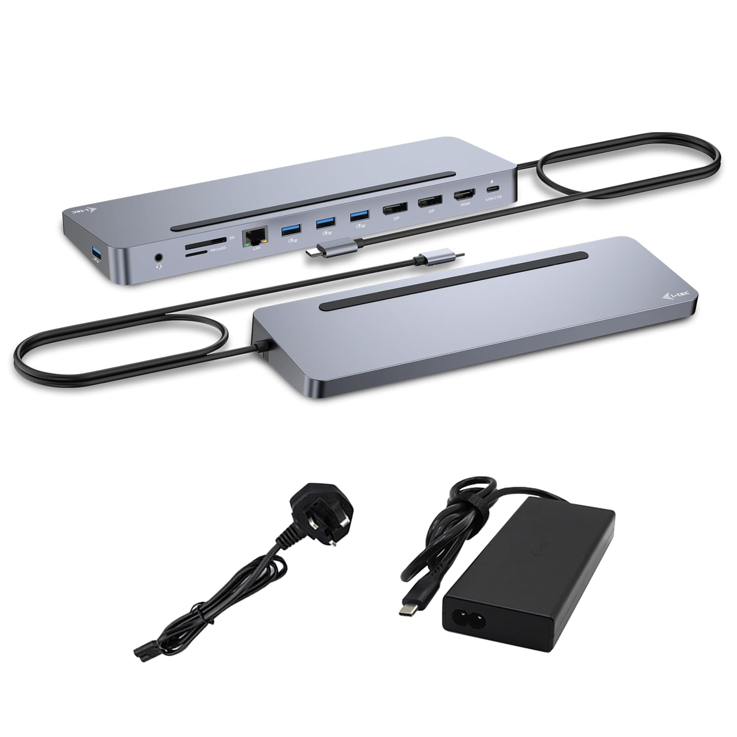 i-tec-usb-c-metall-ergonomische-dockingstation-3x4k-mit-stromversorgung-100w image 1