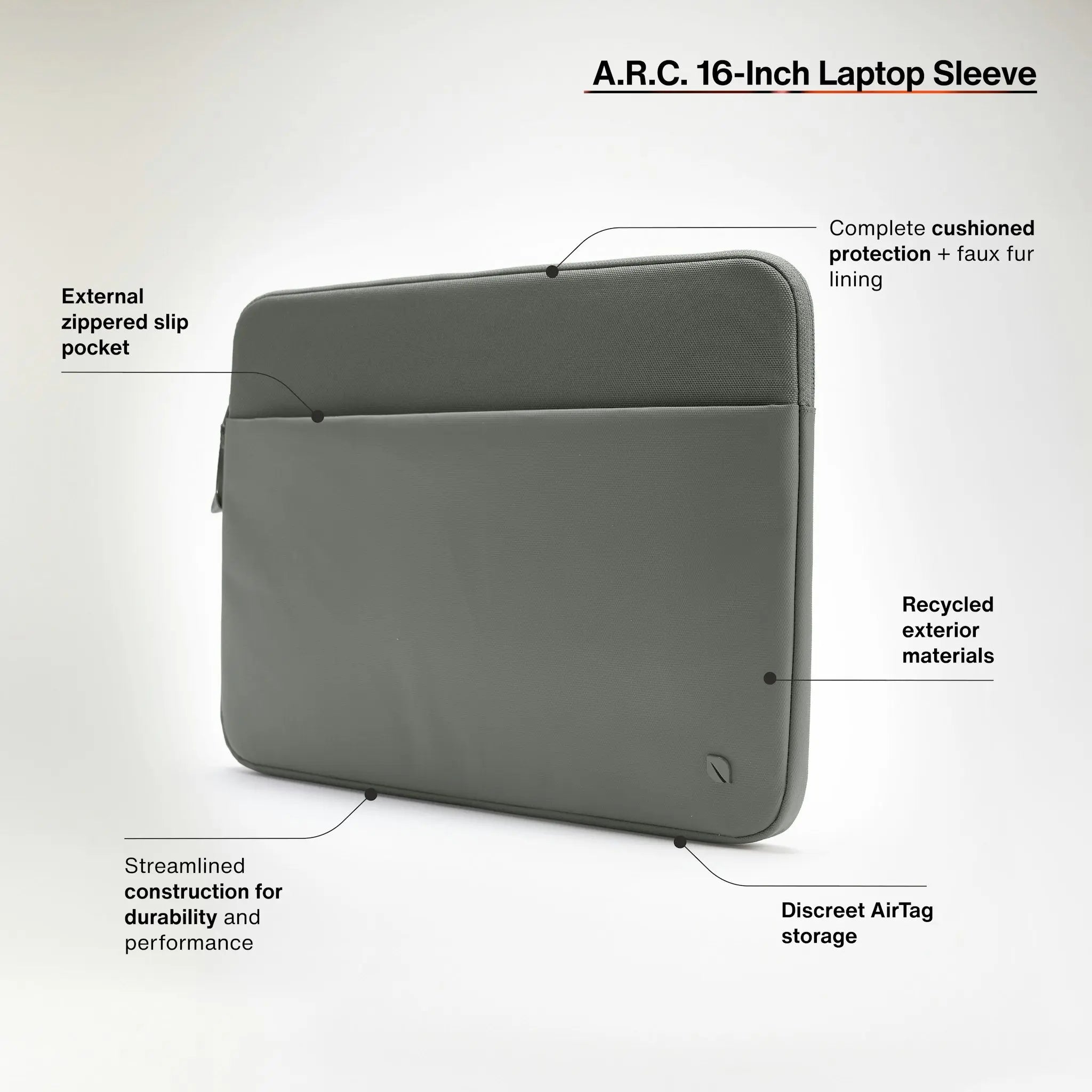 incase-a-r-c-sleeve-f-r-16-zoll-laptop-recyceltes-polyester-ykk-rei-verschl-sse- image 4