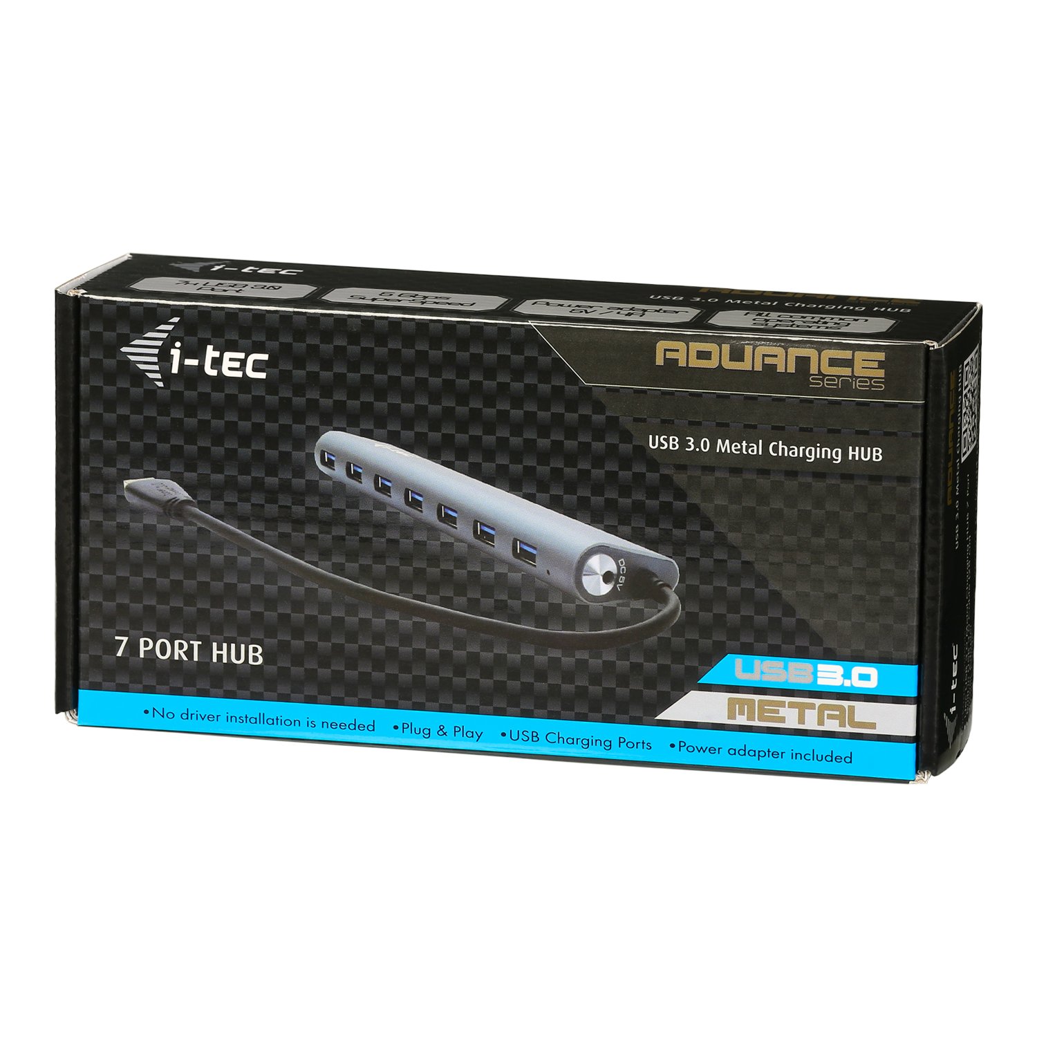 i-tec-usb-3-0-metal-charging-hub-7-port-mit-netzadapter-7x-usb-3-0-5-gbps-alumin image 5