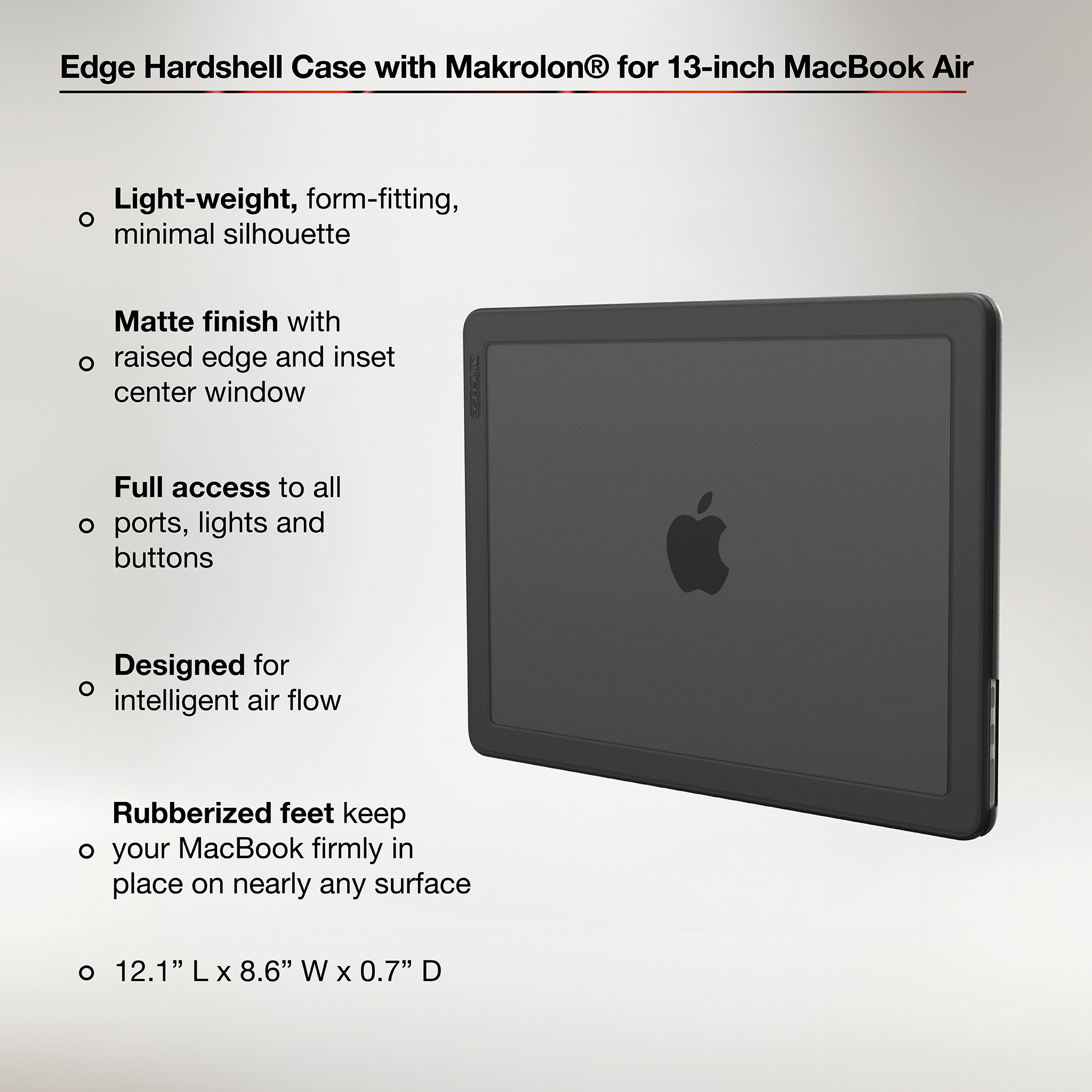 incase-edge-hardshell-mit-makrolon-f-r-macbook-air-13-mattschwarz image 3