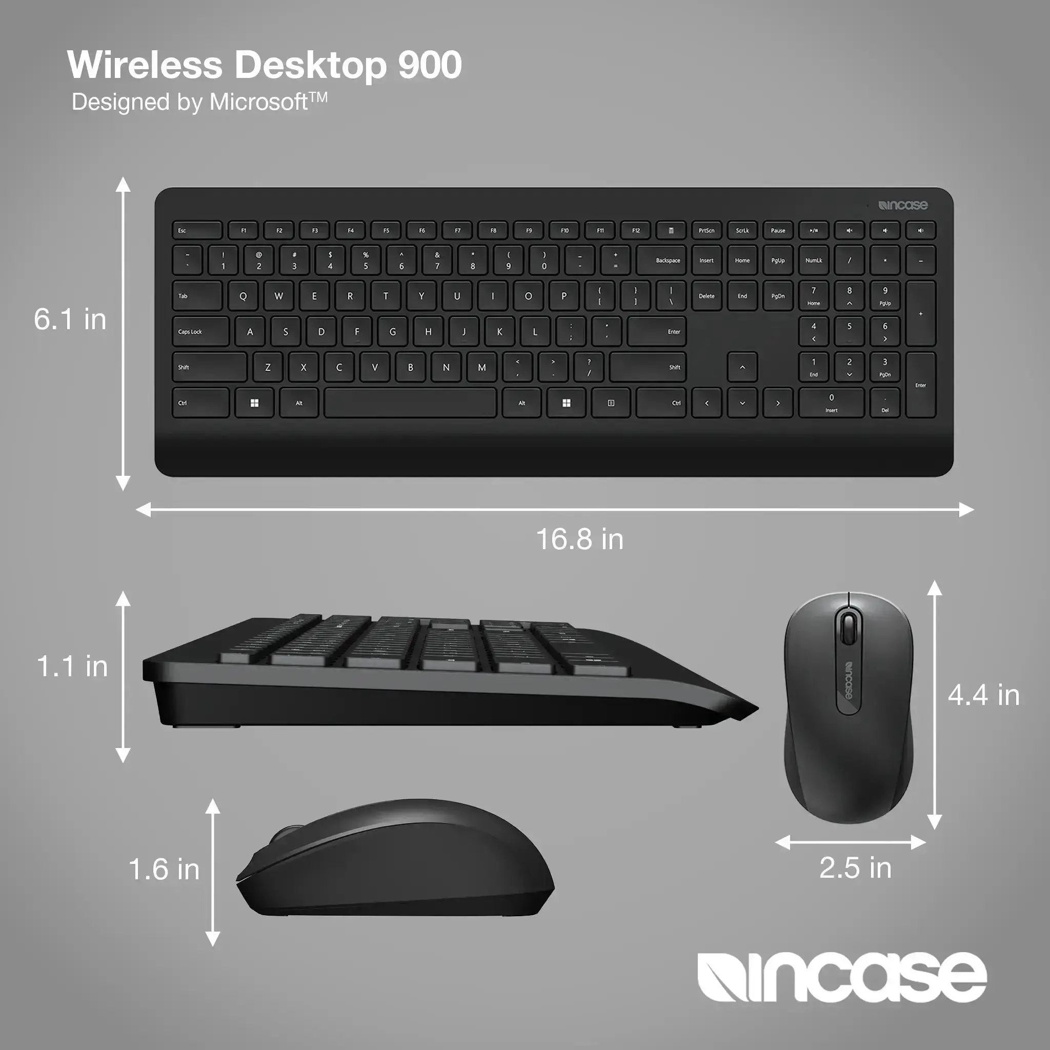 incase-designed-by-microsoft-wireless-desktop-900-deutsches-qwertz-layout-kabell image 4