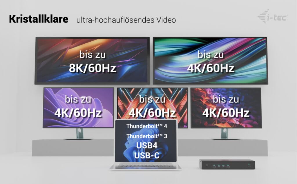 i-tec-universal-5x-4k-60hz-display-dockingstation-mit-100w-stromversorgung-2x-hd image 7