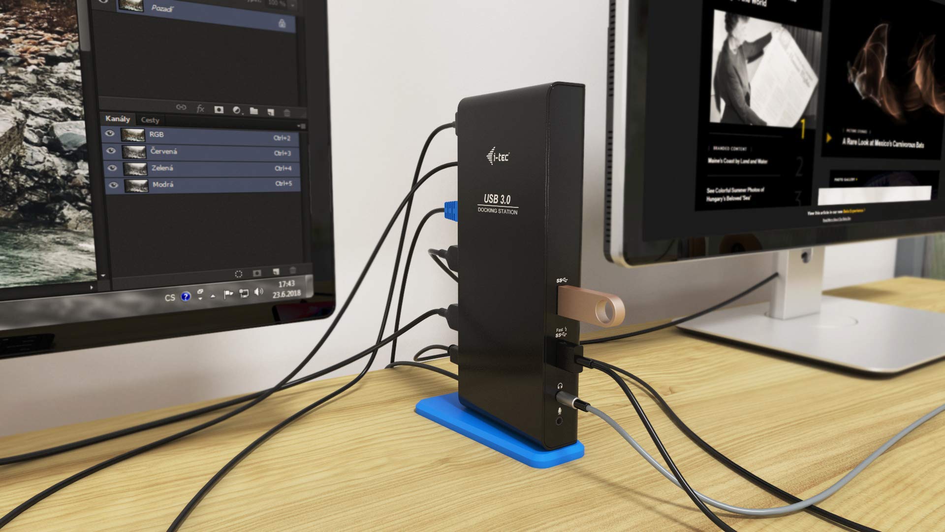 i-tec-usb-3-0-usb-c-dual-hdmi-docking-station-2x-hdmi-gigabit-ethernet-6-usb-por image 5
