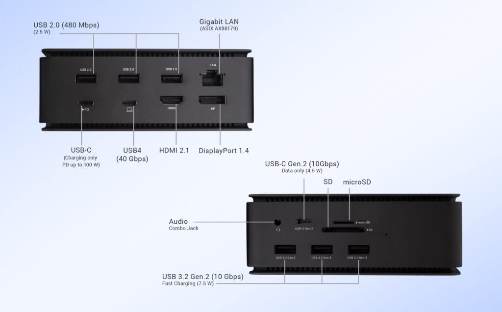 i-tec-usb-4-dockingstation-mit-80-w-stromversorgung-2x4k-1x8k-displayport-hdmi-g image 2