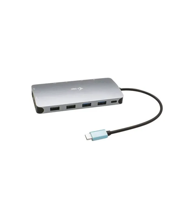 i-tec-usb-c-3x-full-hd-metall-nano-docking-station-2x-displayport-1x-hdmi-glan-u image 1