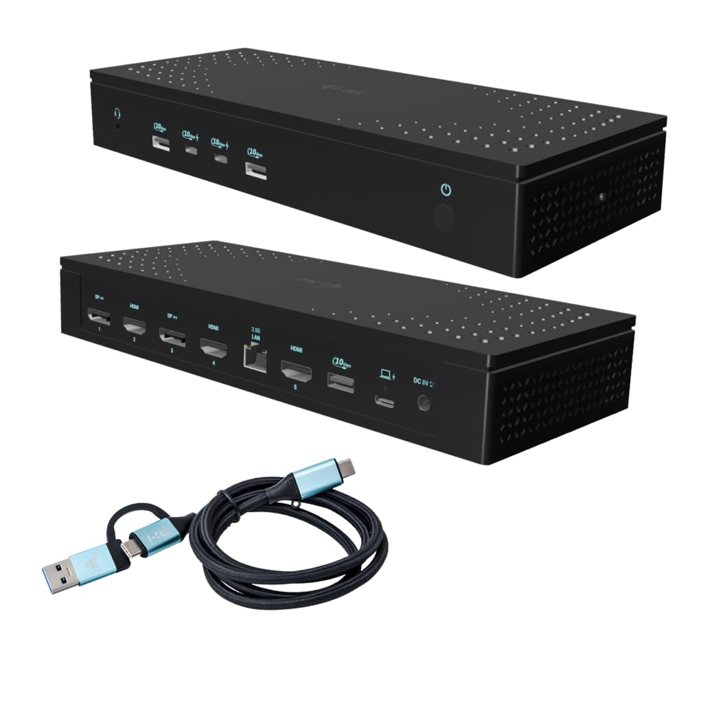 i-tec-universal-5x-4k-60hz-display-dockingstation-mit-100w-stromversorgung-2x-hd image 1